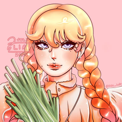 pretty orange bestie full render !