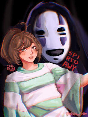 chihiro & no face full render !