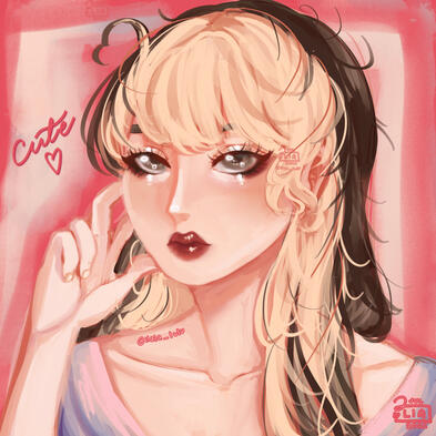 pretty girl simple render !